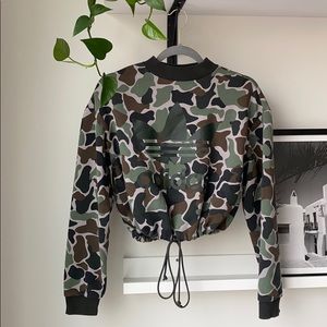 ADIDAS CAMO PRINT SWEATSHIRT